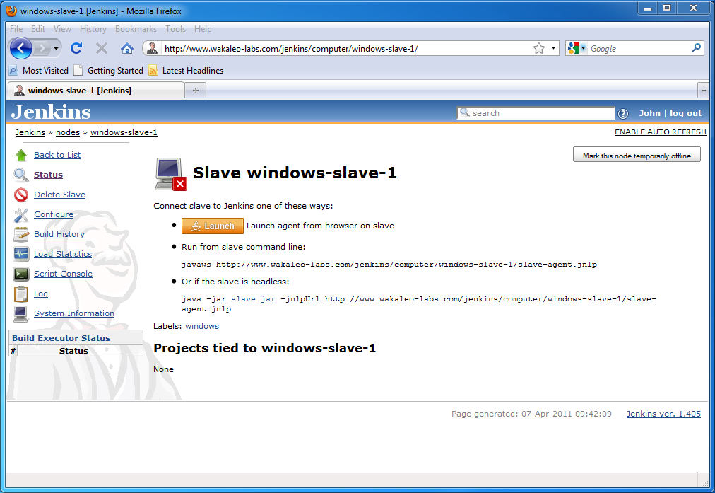 Lancer un esclave via Java Web Start